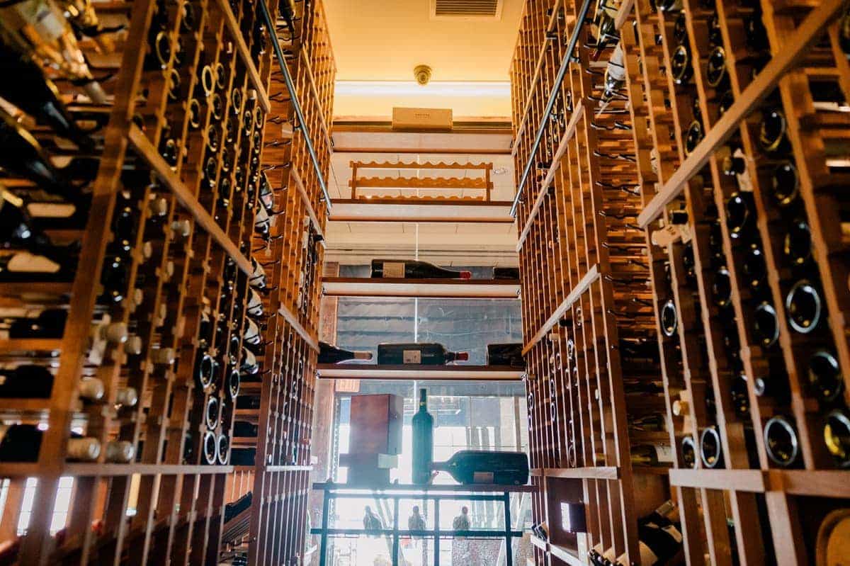 Award-winning wine cellar at Blu Pointe