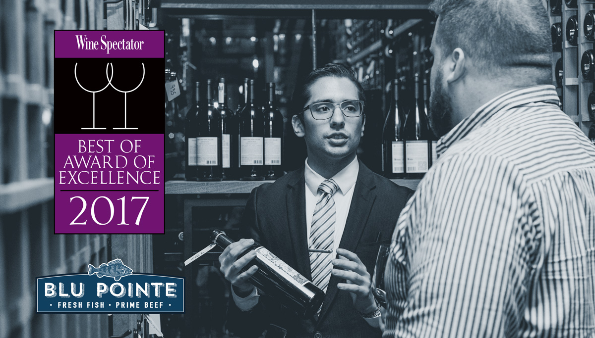 Blu Pointe Wins Wine Spectators Best of Award of Excellence for 2017